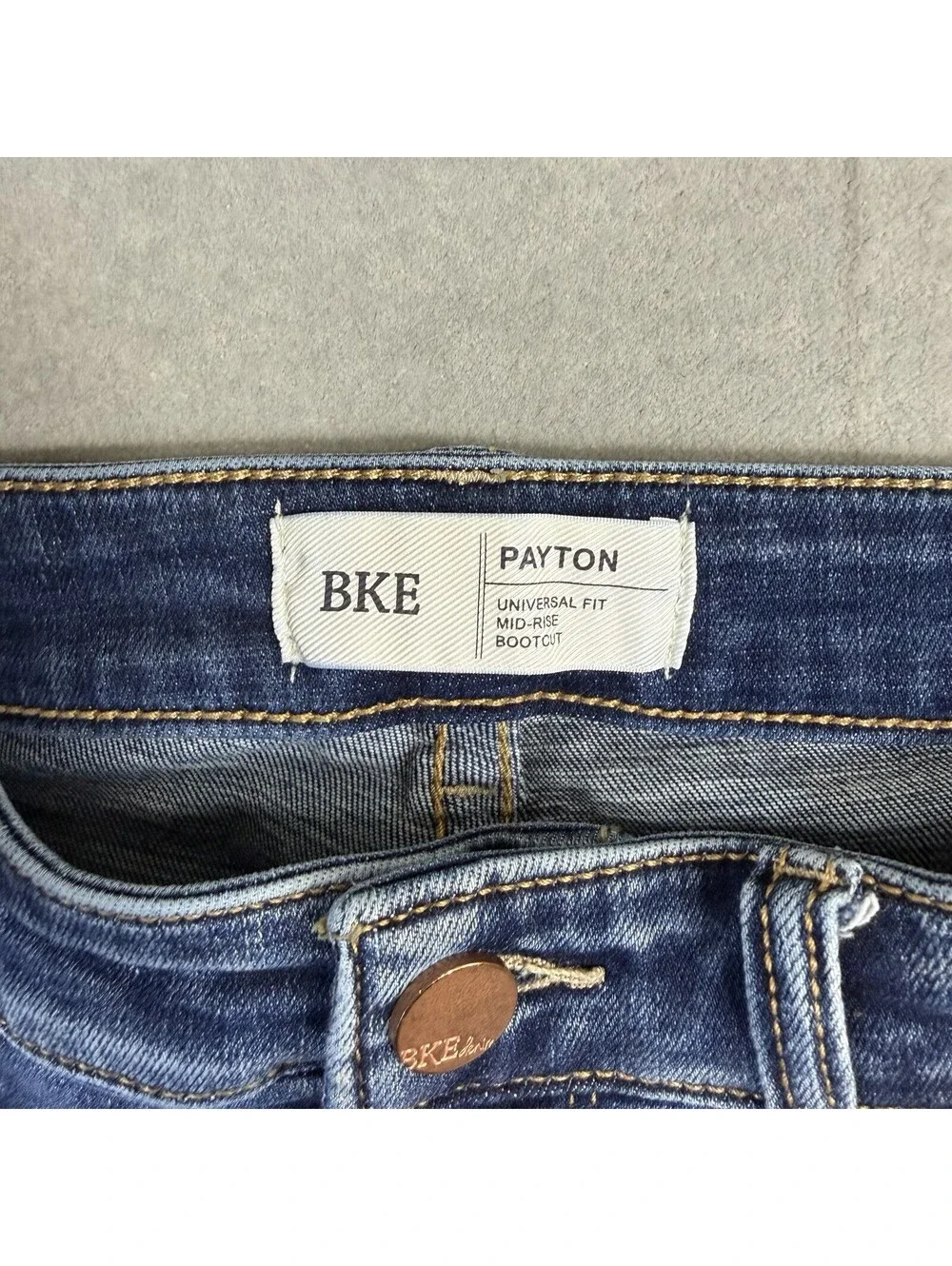 BKE Payton Universal Fit Bootcut Jeans Womens 27x31.5 Blue Medium Wash Mid Rise - Picture 5 of 8